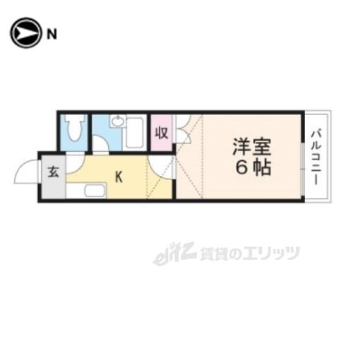 プレアール船橋(1K/2階)の間取り写真