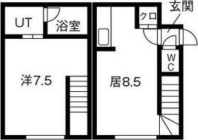 ライフコート元町III(1LDK/2階)の間取り写真