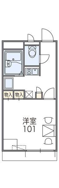 レオパレスマンゲシア(1K/2階)の間取り写真