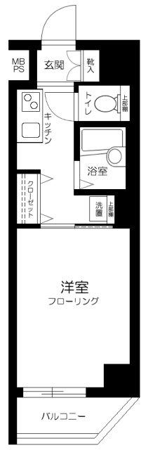 サンテミリオン大森(1K/2階)の間取り写真