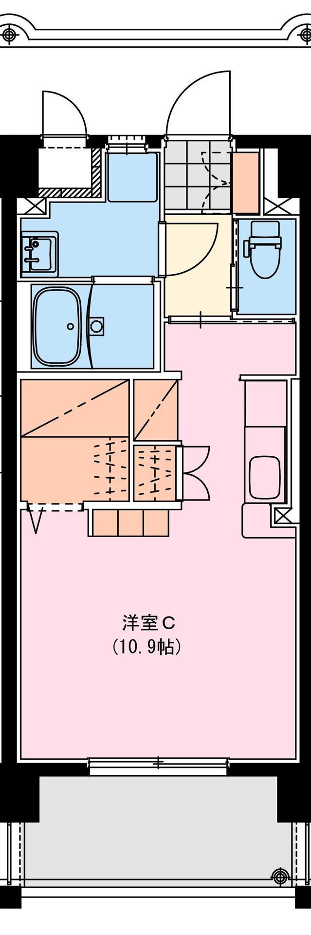 BROOK´S SQUAREIII(ワンルーム/4階)の間取り写真
