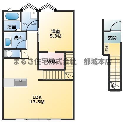 NICO HOUSE(1LDK/2階)の間取り写真