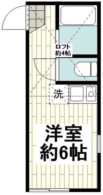 ユナイト天王町アディッティア(ワンルーム/1階)の間取り写真