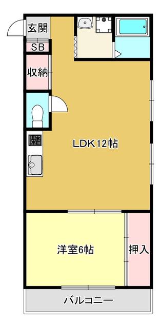 ユニーブル新大阪(1LDK/10階)の間取り写真