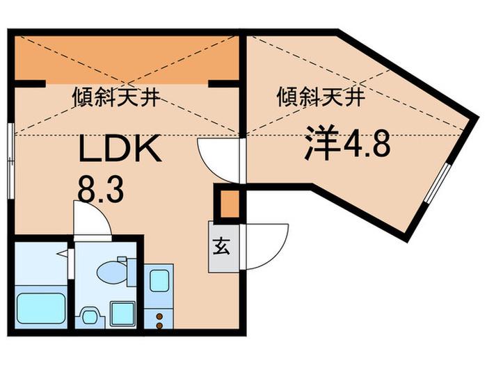 HJ PLACE 護国寺A(1LDK/5階)の間取り写真