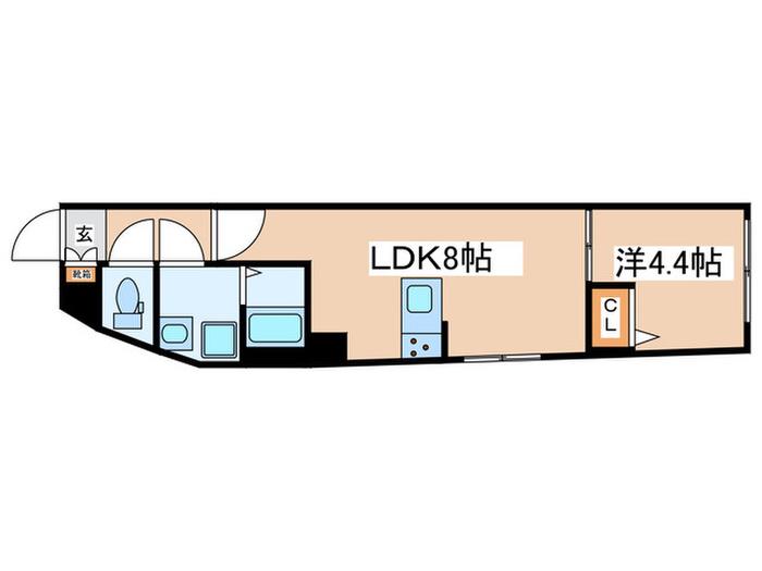GRAN PASEO池袋(1LDK/4階)の間取り写真