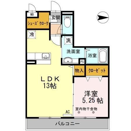 プランドール メゾン(1LDK/3階)の間取り写真