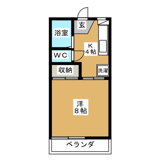 オルム馬込(1K/2階)の間取り写真
