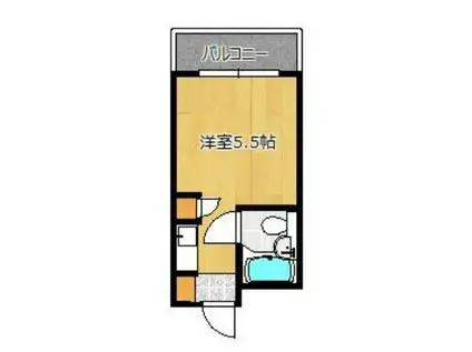 ビレッジ1(ワンルーム/3階)の間取り写真
