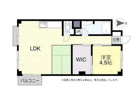 寿コーポ(1SLDK/4階)の間取り写真