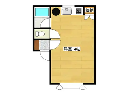 グラン・パレ(ワンルーム/2階)の間取り写真