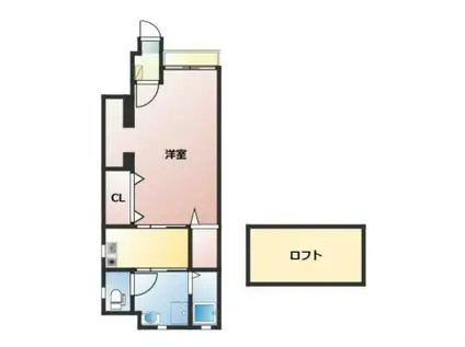 コーポカナII(1K/1階)の間取り写真