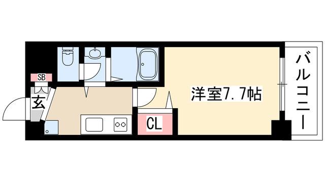 アルフィーレ新栄(1K/10階)の間取り写真