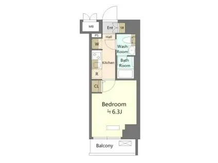 ショウケン レジデンス横浜鶴見5(1K/1階)の間取り写真