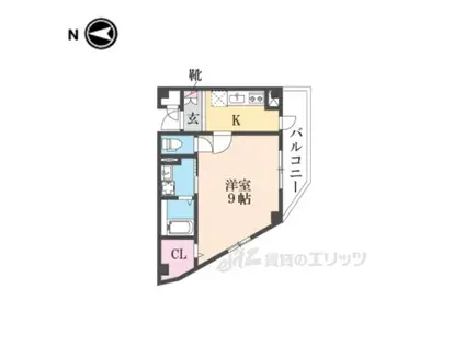 サクセス武庫川(1K/2階)の間取り写真