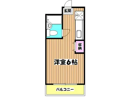 瀬沼ビル(ワンルーム/5階)の間取り写真