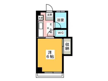 第3ムトウマンション(1K/3階)の間取り写真