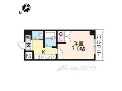 VISTA MAGOME(1LDK/1階)の間取り写真