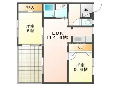 ノーブルレジェンド(2LDK/3階)の間取り写真