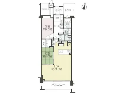 グランテラス軽井沢(2LDK/2階)の間取り写真