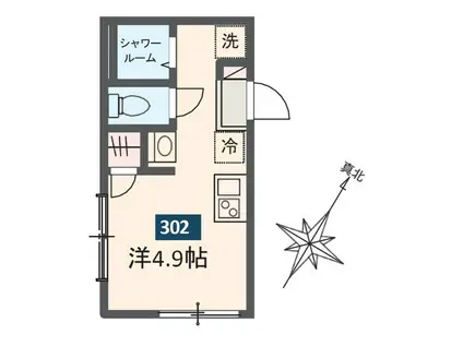 MELDIA浅草II(ワンルーム/3階)の間取り写真