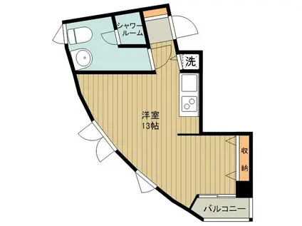 AXE KOGANEI(1DK/4階)の間取り写真