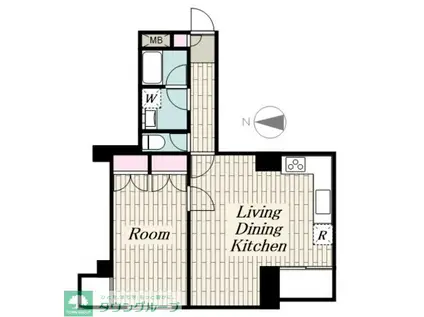 エクレール乃木坂(1LDK/2階)の間取り写真