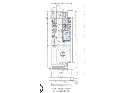 エステムコート名古屋グロース(1K/9階)の間取り写真