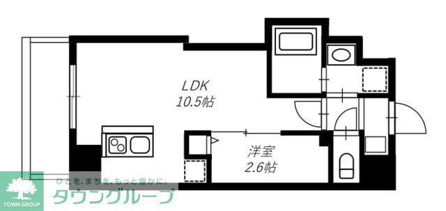 リヴシティ横濱末吉町弐番館(1LDK/3階)の間取り写真