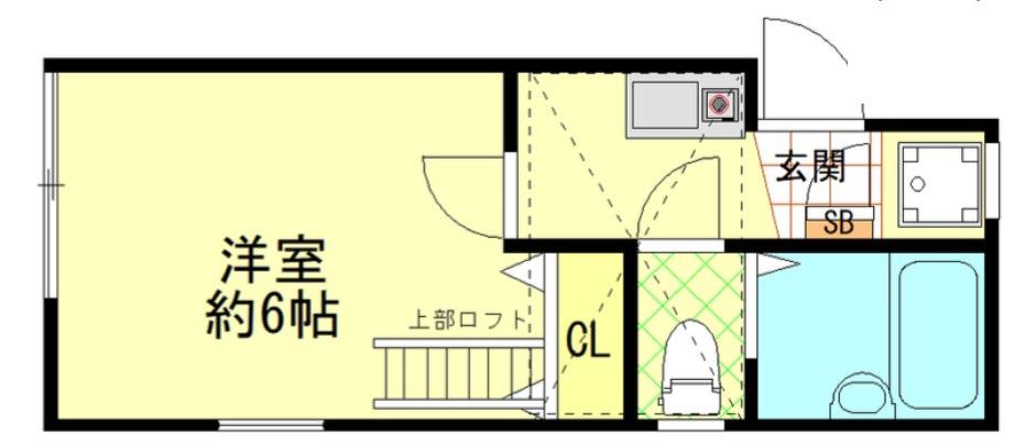 パティオ板橋徳丸(1K/2階)の間取り写真
