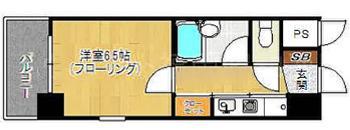 JGM南天神(1K/6階)の間取り写真