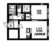 ヘーベルメゾン南常盤台(1LDK/1階)の間取り写真