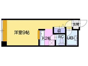 サンコート文京台参番館(1K/4階)の間取り写真