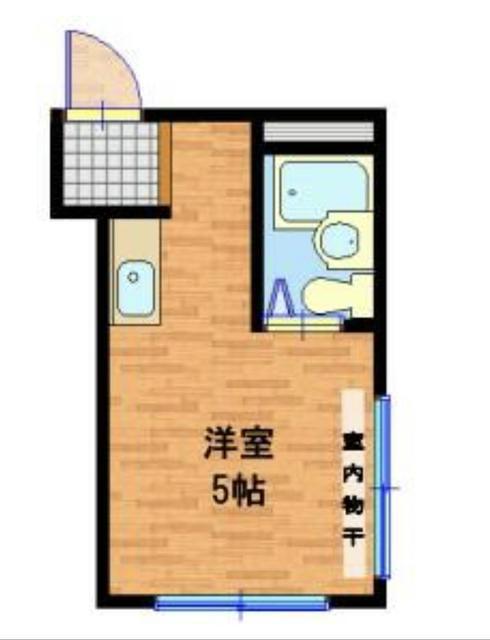 ハイツオーギ(ワンルーム/4階)の間取り写真