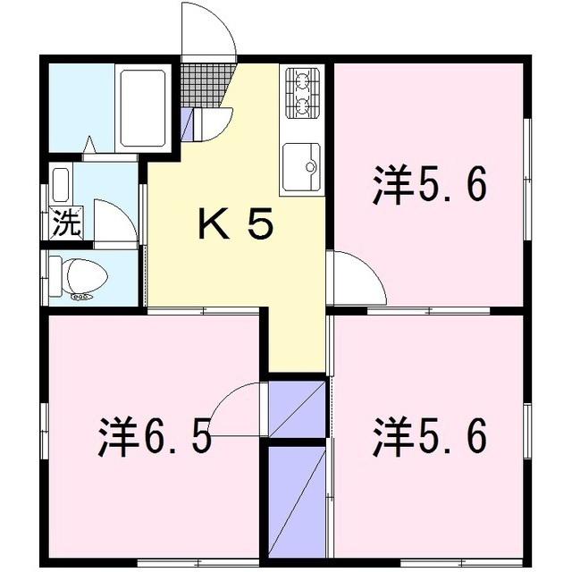 千本桜ハイツ(3K/1階)の間取り写真