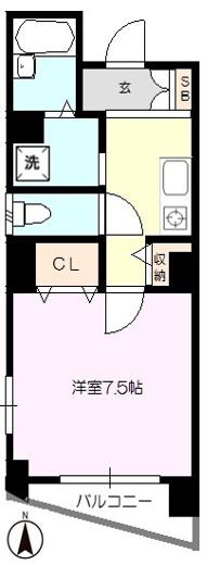 シェモワ代々木(1K/3階)の間取り写真