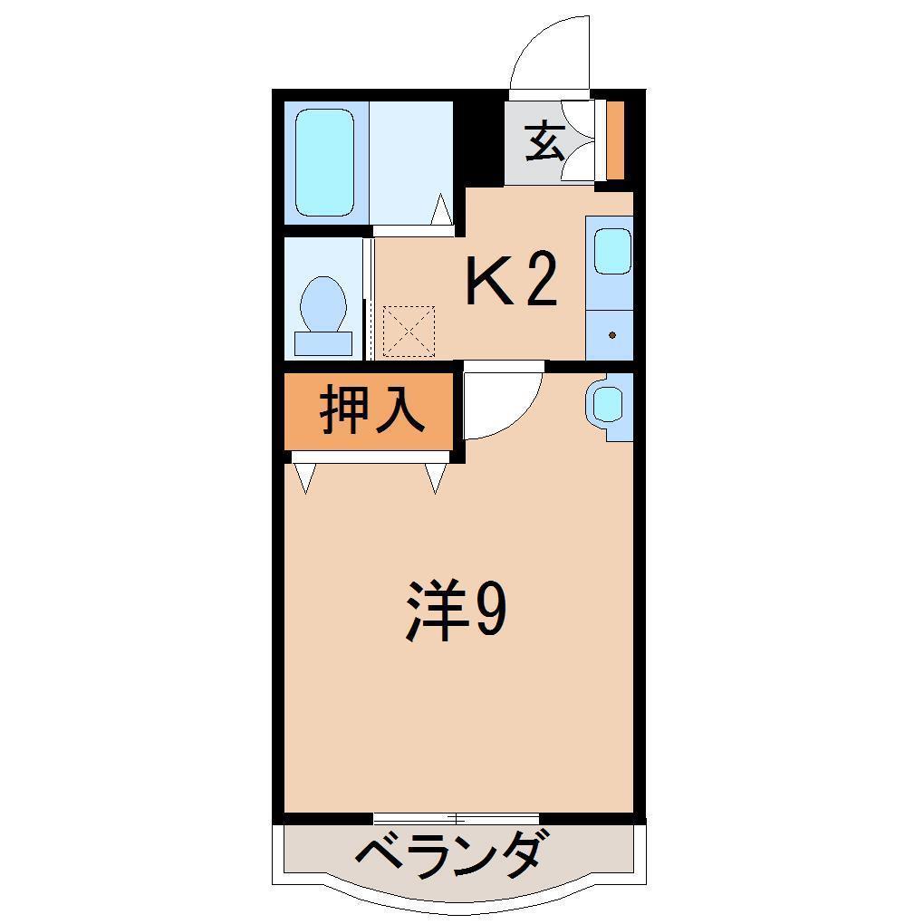 クリエイトハイツ(1K/1階)の間取り写真