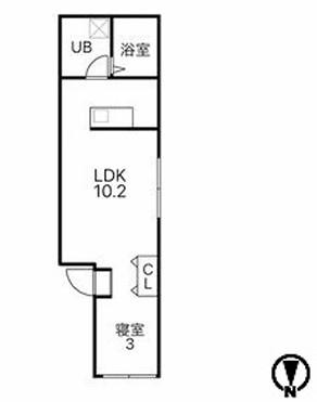 K-PONO ITABASHI(1LDK/3階)の間取り写真