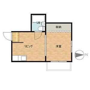 スタジオ108茨木(1DK/1階)の間取り写真