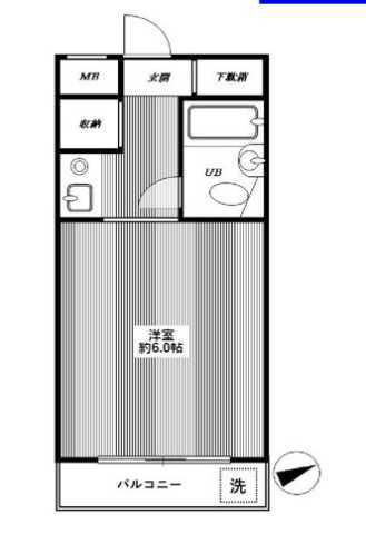 セントヒルズ目白(1K/4階)の間取り写真
