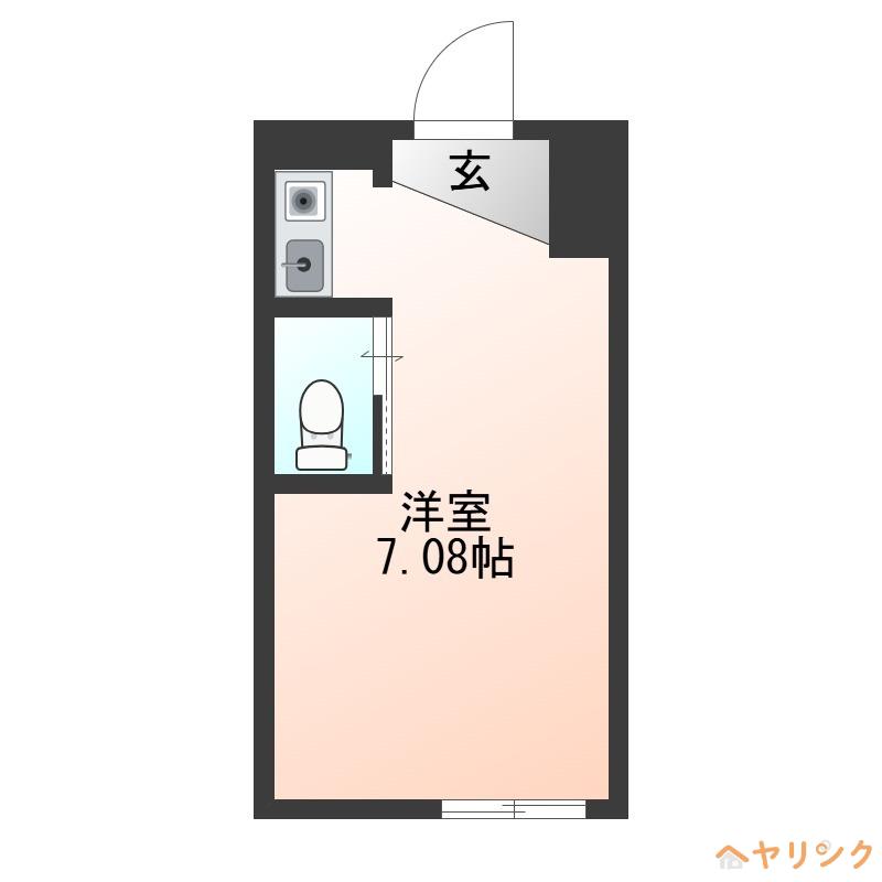 SUN PLUS 1(ワンルーム/1階)の間取り写真