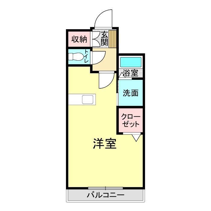 FPビル(ワンルーム/3階)の間取り写真