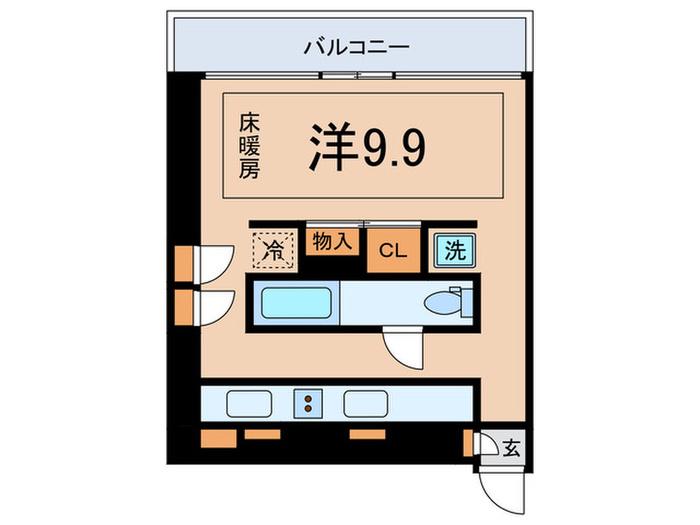 TREFORM(ワンルーム/4階)の間取り写真