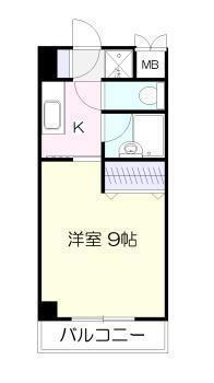 アルカコンネ大工(1K/5階)の間取り写真