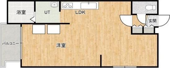 カーサベルデ琴似(1LDK/4階)の間取り写真