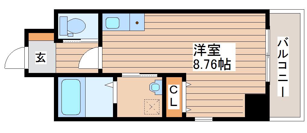 LUNA仙台東口(ワンルーム/4階)の間取り写真