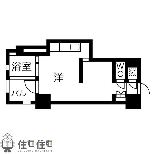 YS GARDEN(ワンルーム/5階)の間取り写真