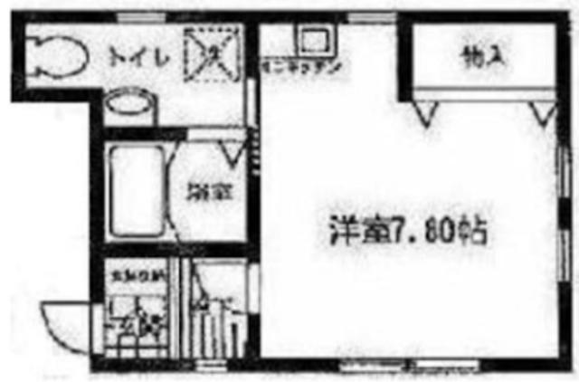 メゾン・HSトーホー(ワンルーム/1階)の間取り写真