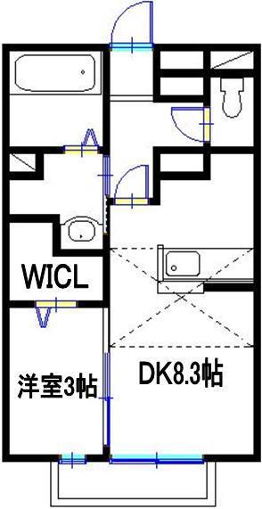 アーバンプラザ(1LDK/1階)の間取り写真