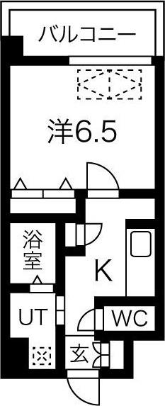 スプランディッド新大阪DUE(1K/7階)の間取り写真